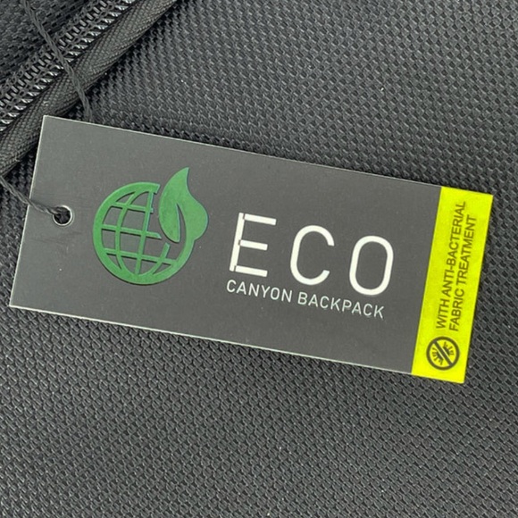 Acehigh 'Canyon' 15 Inch Laptop/Tablet Compartment Multi-Zipper HP Logo Backpack - Picture 8 of 12